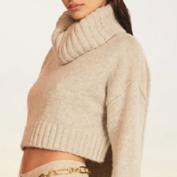 Cult Gaia Cori Cropped Turtleneck Sweater - Picture 5 of 6